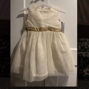 18m Cream and gold dress